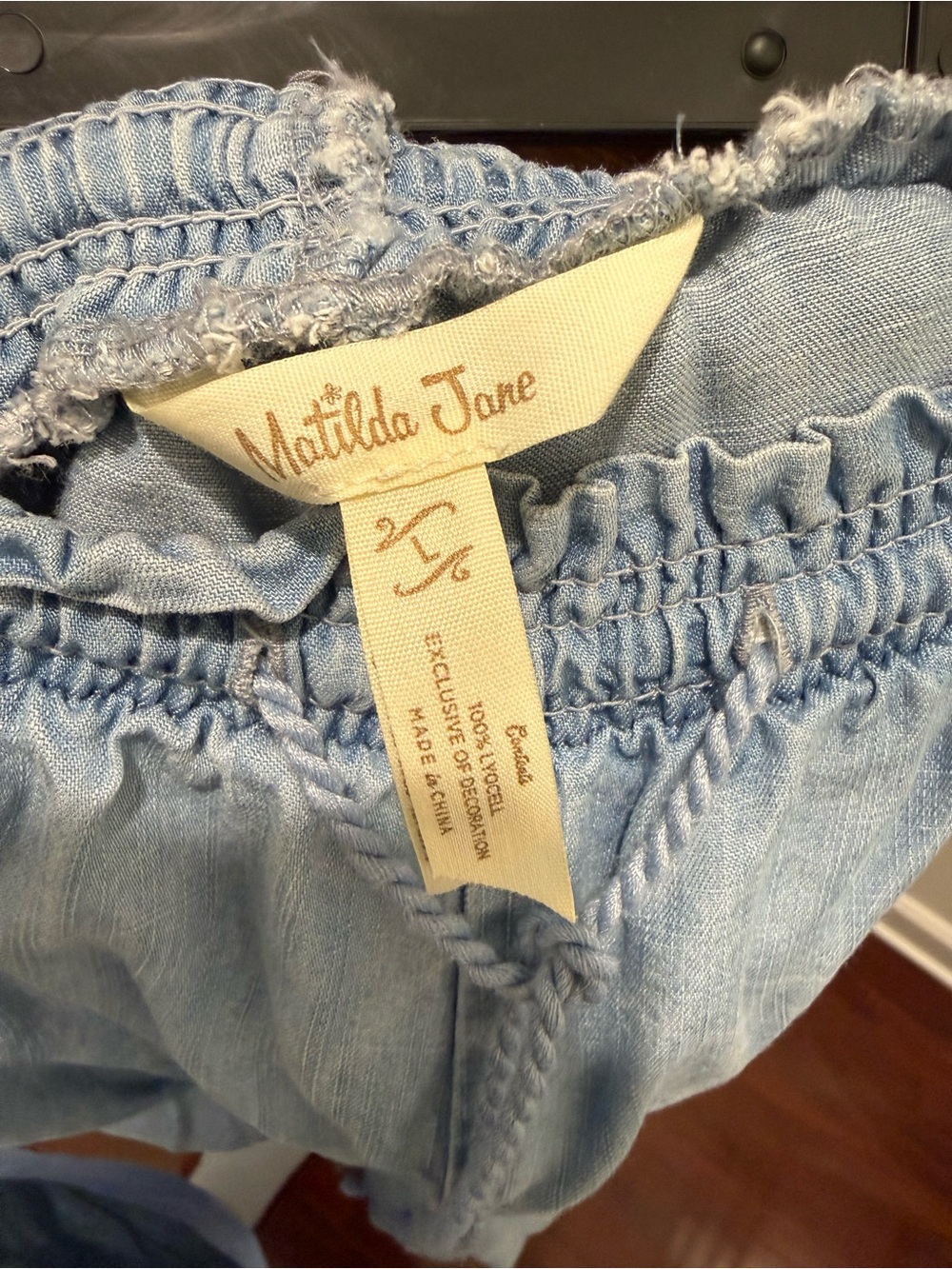 Matilda Jane Light Blue Chambray Pants - Picture 3 of 3